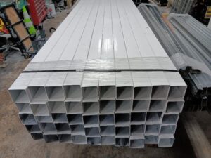 Galvanized Steel White Post (2.5_ x 2